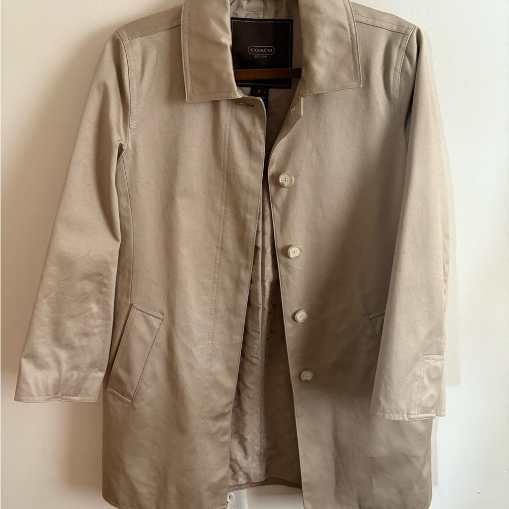 Coach Women's Tan Trench Coat